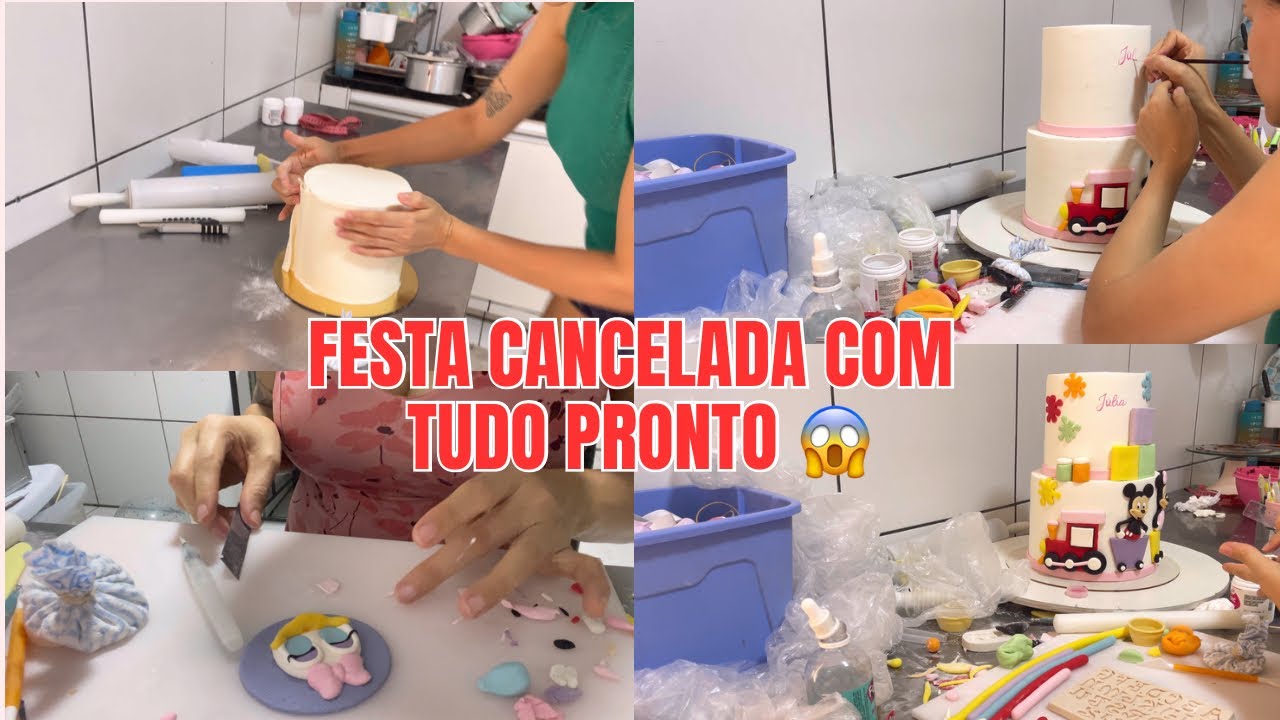 PART 2- FESTA CANCELADA 😳 OQUE O CLIENTE FEZ COM A ENCOMENDA? Bolo e doces formatura ABC-