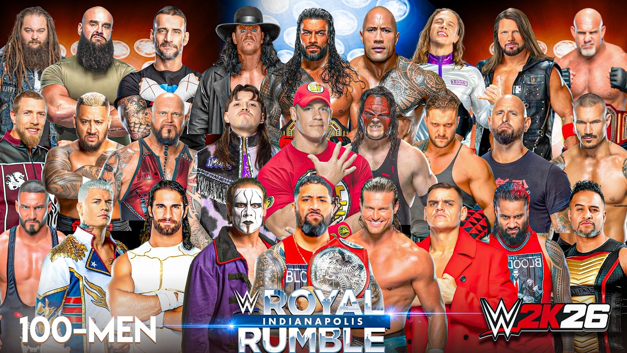 100 Men Royal Rumble in WWE 2K26… Absolute Madness!