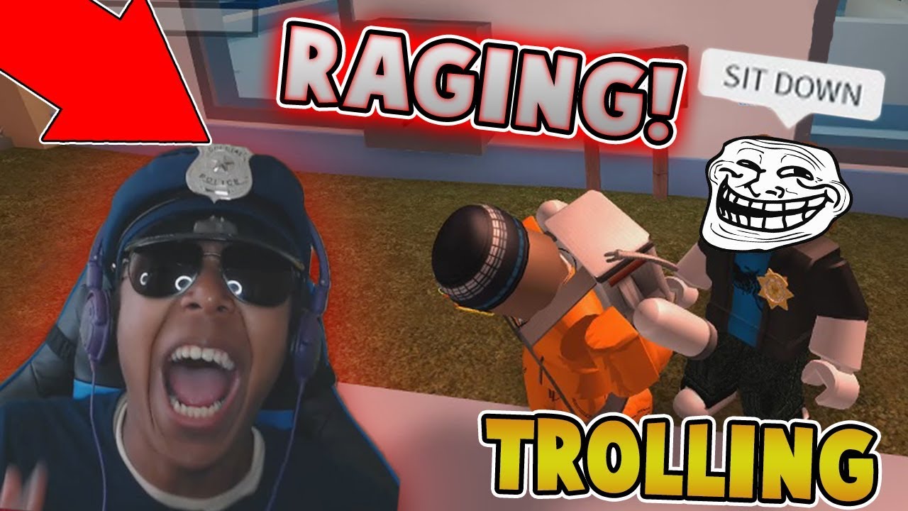 KID TROLLING RAGING CAMPING COP IN JAILBREAK?! (Roblox Jailbreak)