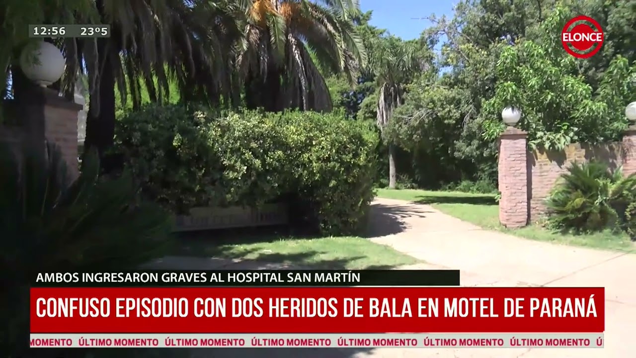 Dos heridos de bala en motel de Paraná-ELONCE-9/03/2026