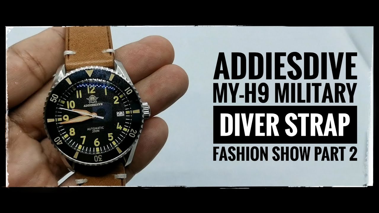 5 Best Straps for the AddiesDive MY-H9 Military Diver: Part 2 #addiesdive #aliexpress