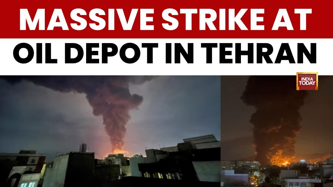 US Strikes Iran: Israel Strikes Tehran Fuel Depot | Iran Warns Of Retaliation As Civilian Sites Hit