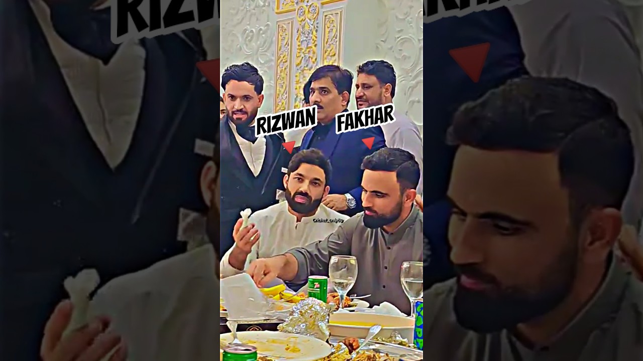 Rizwan And Fakhar With Naseem During Ceremony 