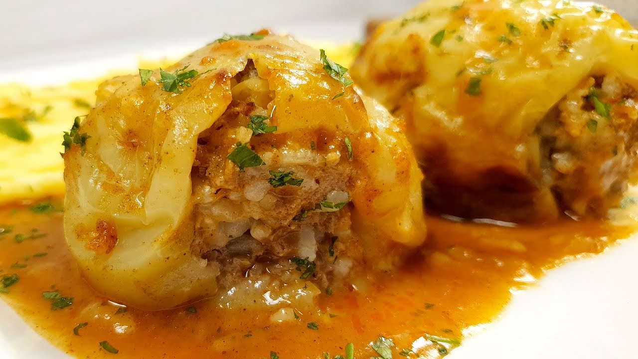 Punjene paprike sa mesom zapečene u rerni. Ubjedljivo najbolji recept