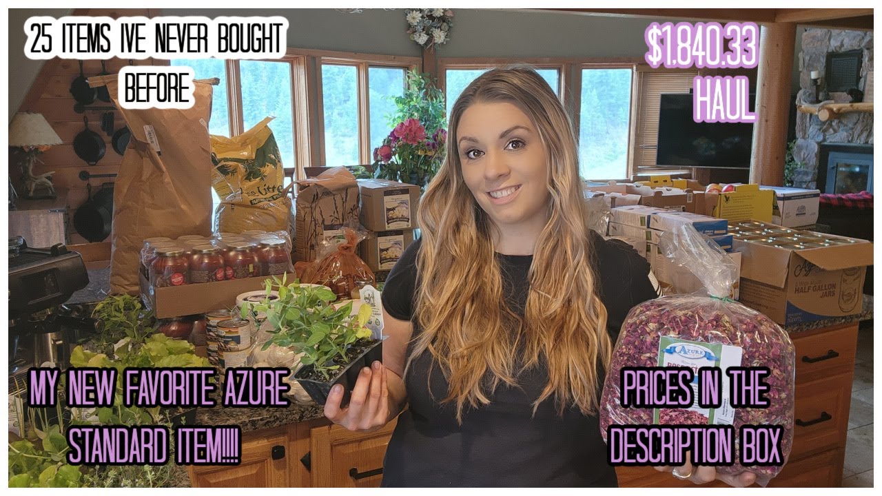 HUGE, LARGE FAMILY AZURE STANDARD HAUL | IT'S CANNING TIME!