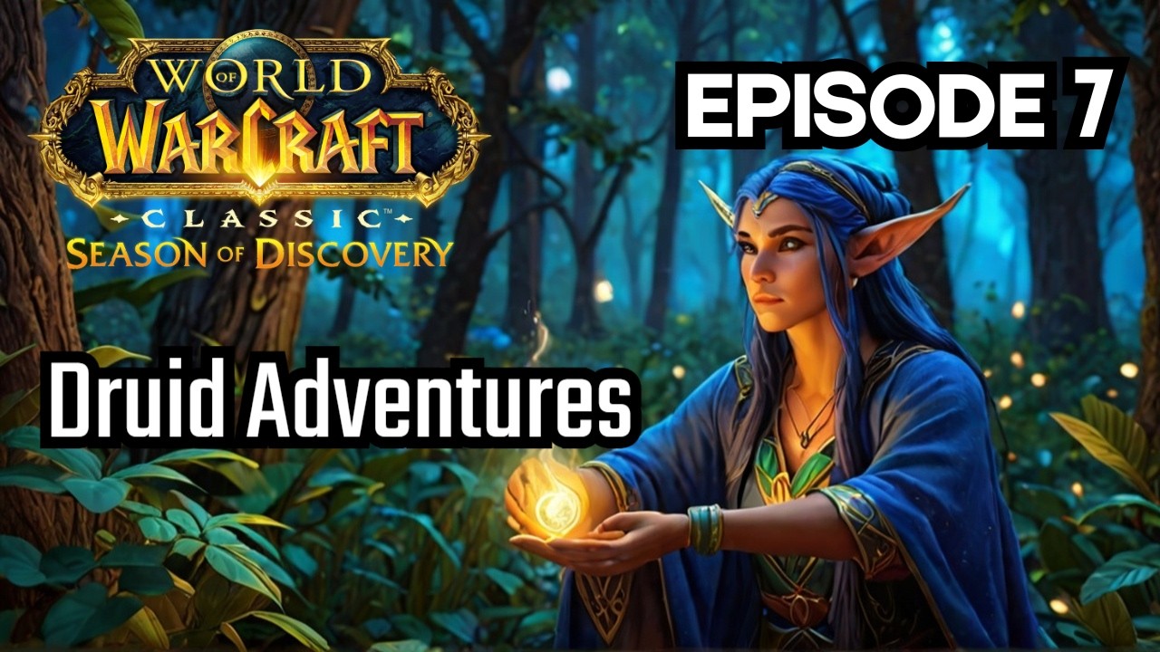 Night Elf Druid Leveling in WoW Season of Discovery | Relaxing Gameplay | Part 7