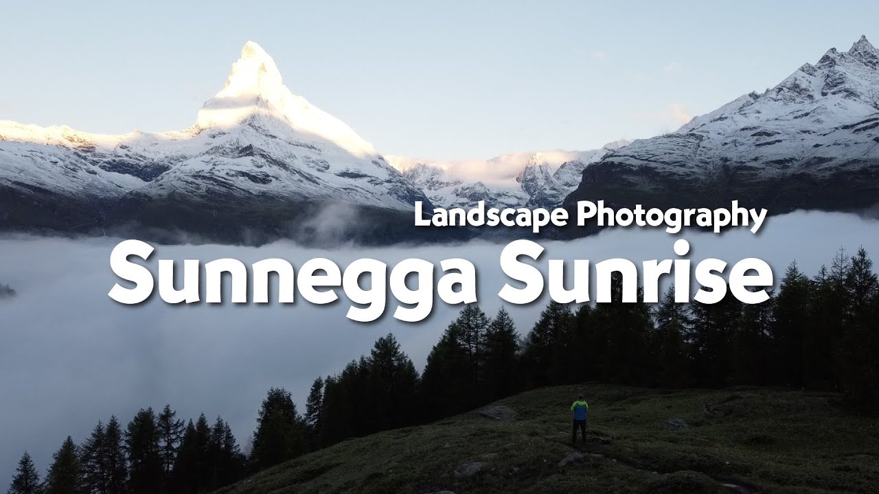 Sunnegga, Zermatt - Photographing sunrise above the clouds