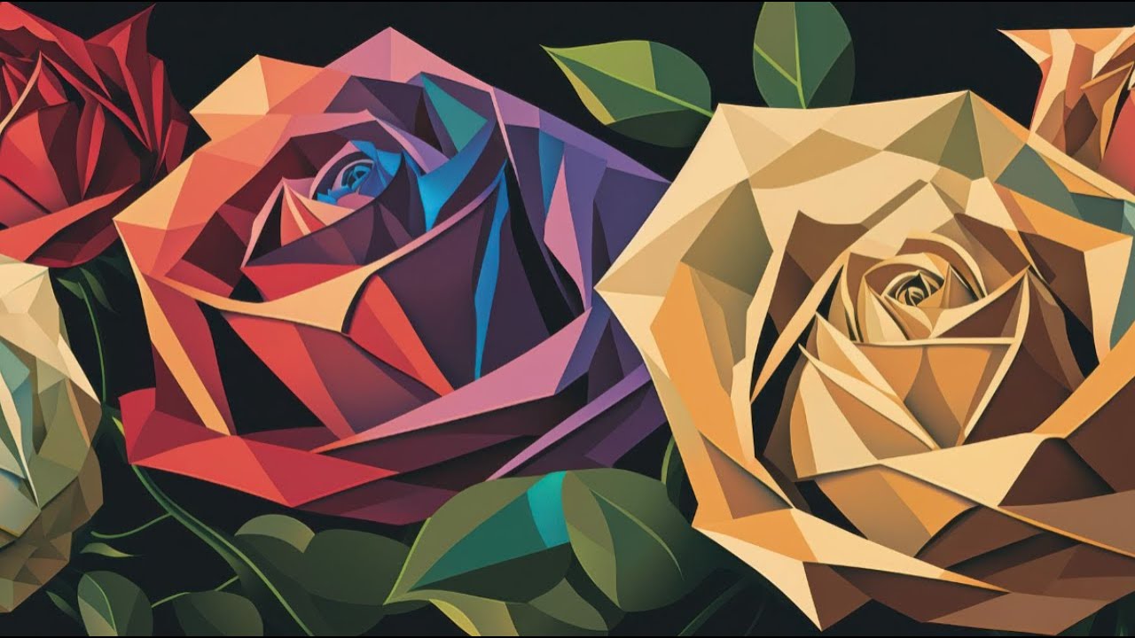 PART 1 -Roses -  FXD 4K TV Screen Color Test Art – Cinematic B Roll for TV Testing