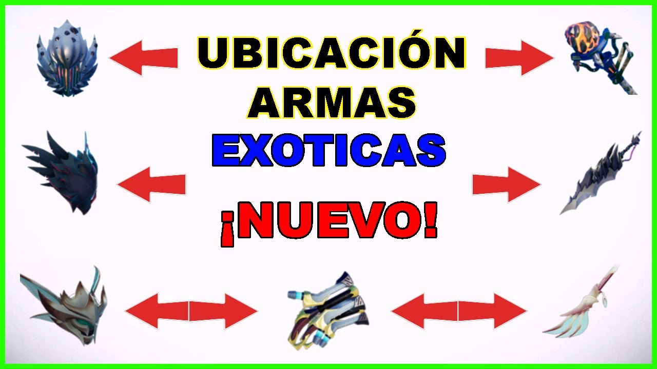 🔴UBICACIONES (DISEÑOS) DE LAS 🌟EXOTICAS🌟 ESPAÑOL DAUNTLESS