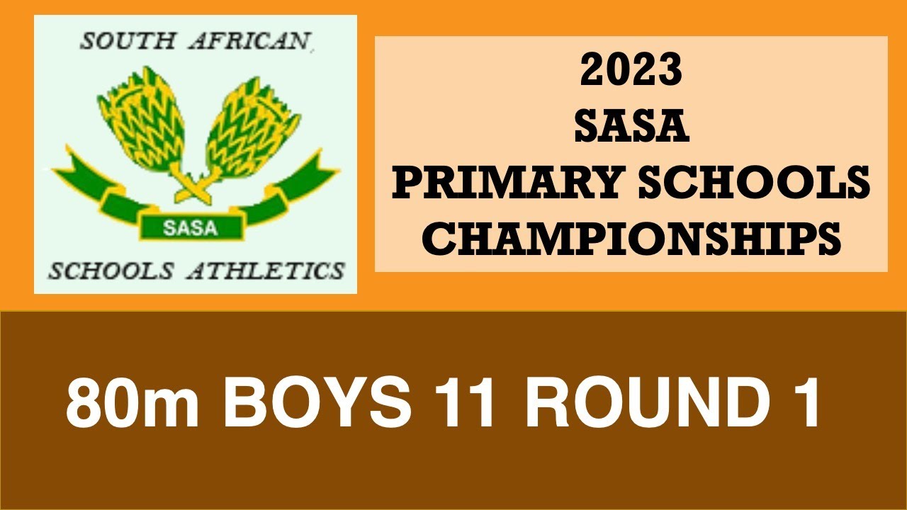 80m Boys 11 Round 1 - 2023 SASA Primary Schools Championships, Pietermaritzburg