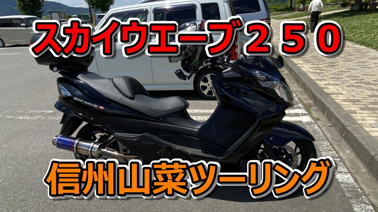 スカイウエーブ２５０で行く、信州山菜ツーリング！