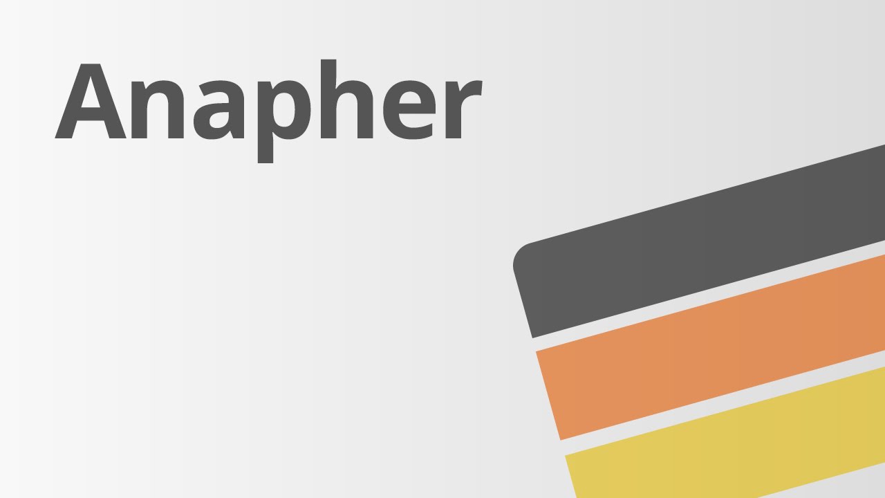 Rhetorische Mittel: Die Anapher | Deutsch | Textanalyse und -interpretation