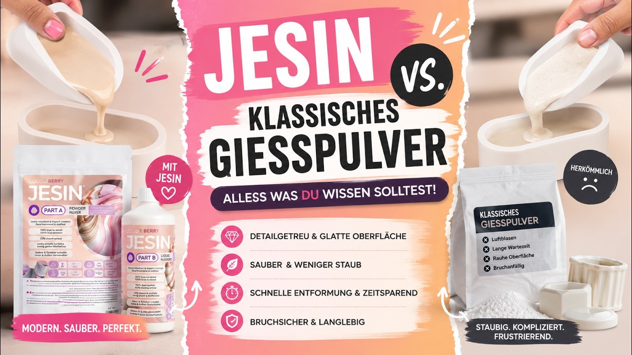 JESIN vs. GIESSPULVER ! Der ultimative Vergleich - Teil 1