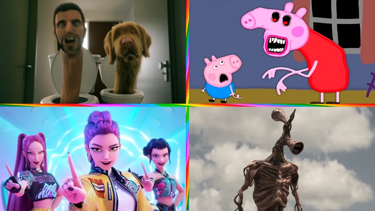 PEGGA PIG.EXE🆚Skibidi Toilet🆚Siren Head🆚Kpop Demon Hunters 🎶 Tiles Hop EDM Rush