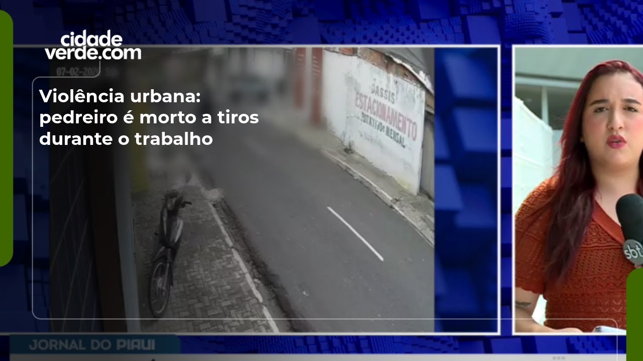 Violência urbana: pedreiro é morto a tiros durante o trabalho