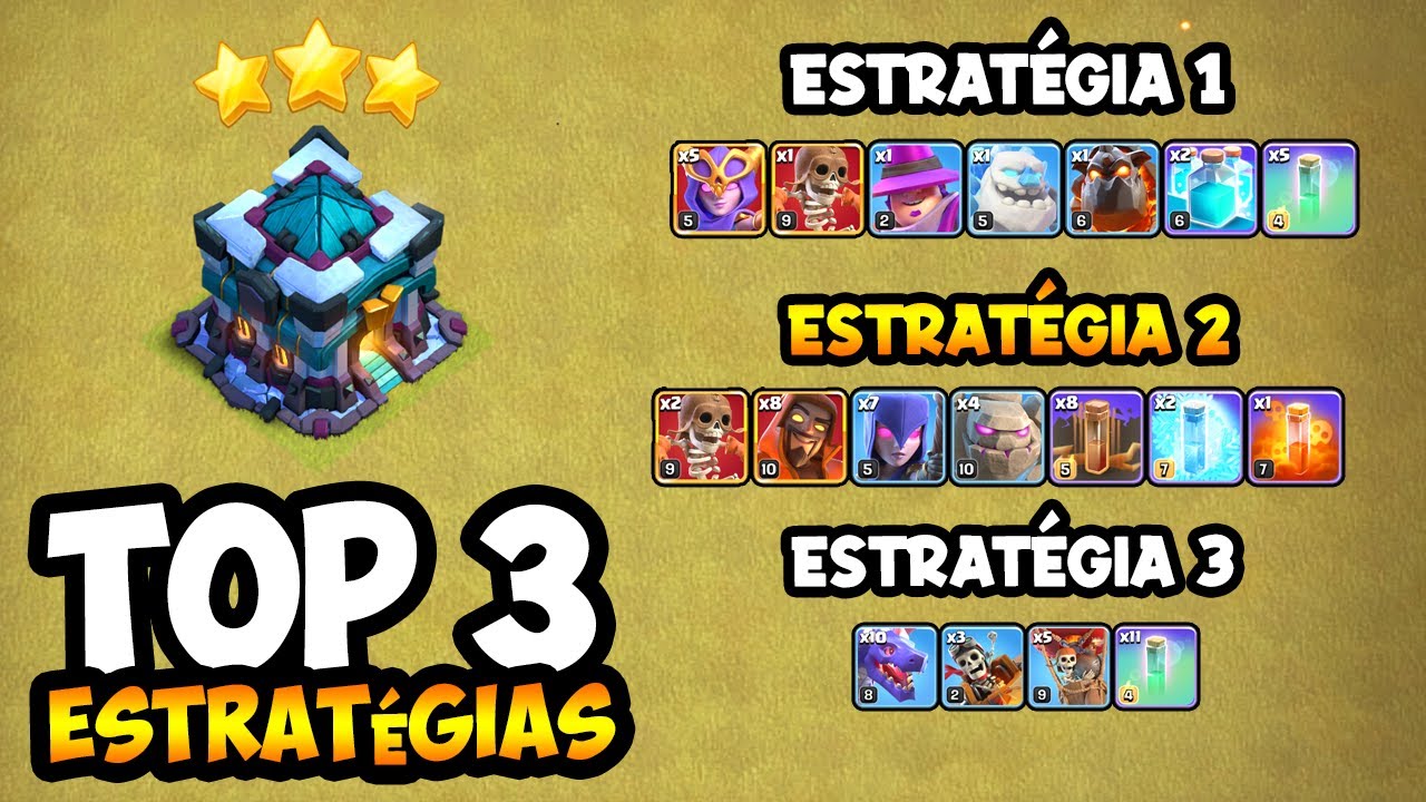 AS 3 MELHORES ESTRATÉGIAS DE ATAQUE GUERRA CV13 PARA 2026 NO CLASH OF CLANS!