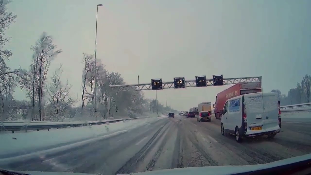 Unexpected driving conditions in the Netherlands