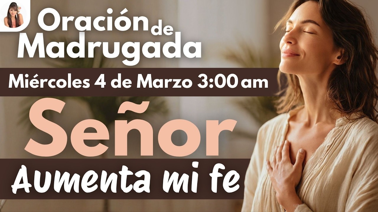 🔴¡EN VIVO! Oración de Madrugada 👉SEÑOR Aumenta mi fe 🙏🎇