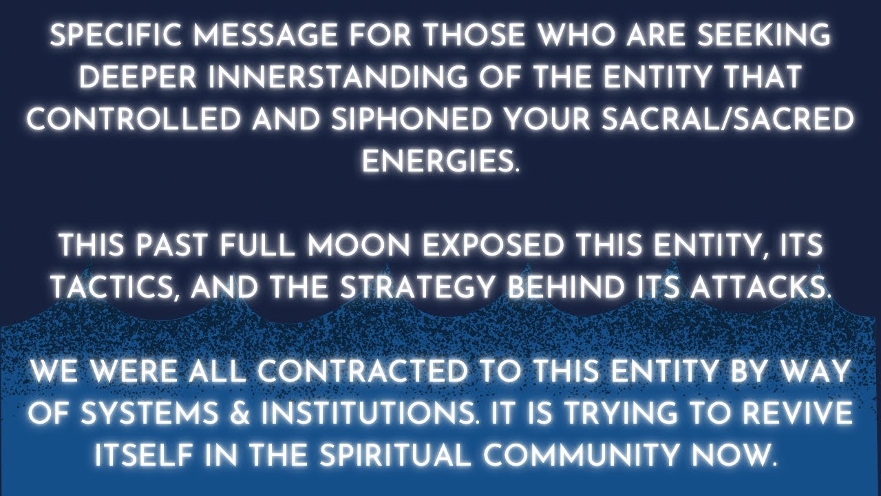 THIS MARINE ENTITY WAS CENTRAL IN BLOCKING ASCENSION BY SIPHONING SACRAL ENERGY...EXPOSING LEVIATHAN