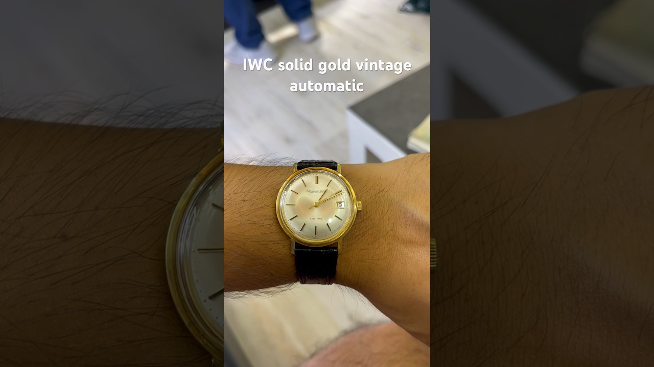IWC solid gold automatic 