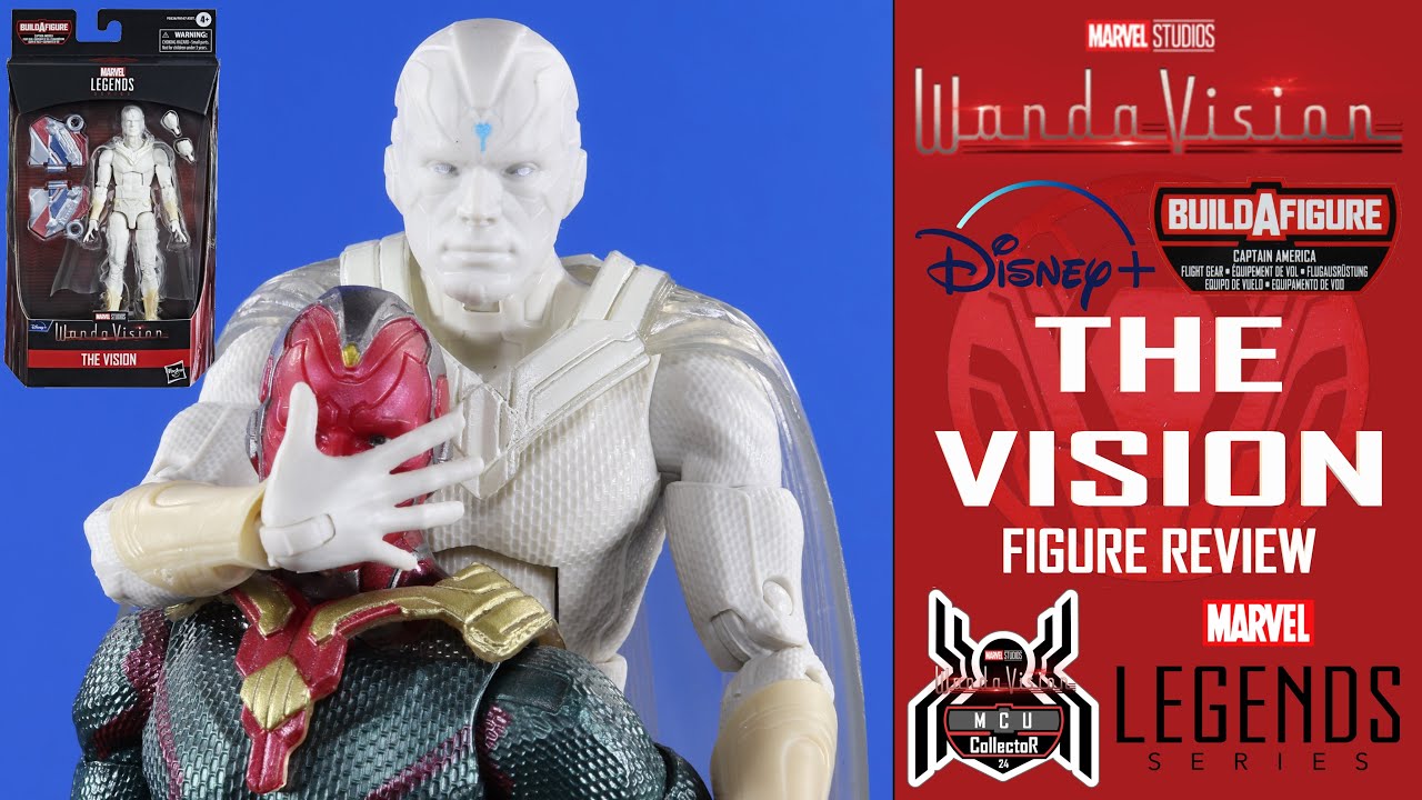 Обзор фигурки Marvel Legends THE VISION WandaVision Captain America Flight Gear BAF Wave от Disney+