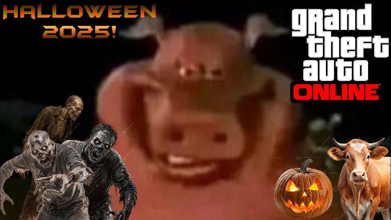 GTA Online []Ep.19[]Funny Moments! Halloween 2025! - Trick or Treating, Road Cows, Zombie Apocalypse