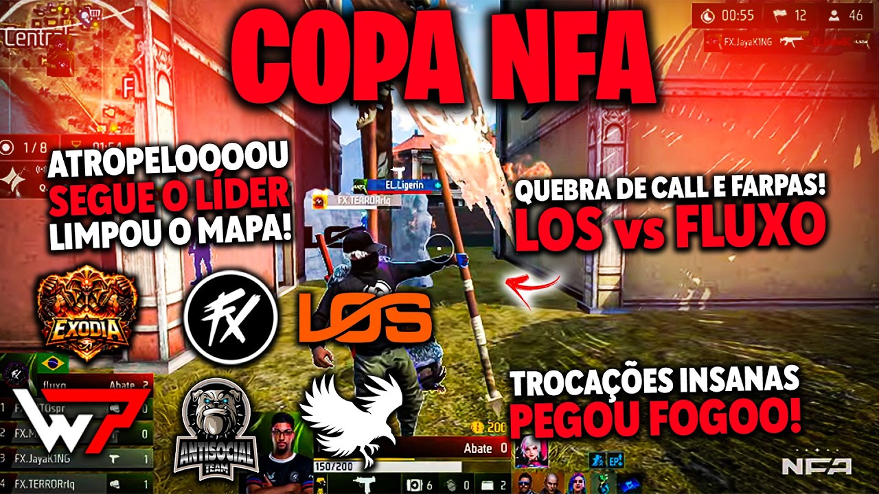 EXODIA LÍDER! FLUXO vs DOLLARS ROLANDO FARPAS! BRATVA WEPLAY ANTI MUITAS FARPAS ROLANDO NA COPA NFA!