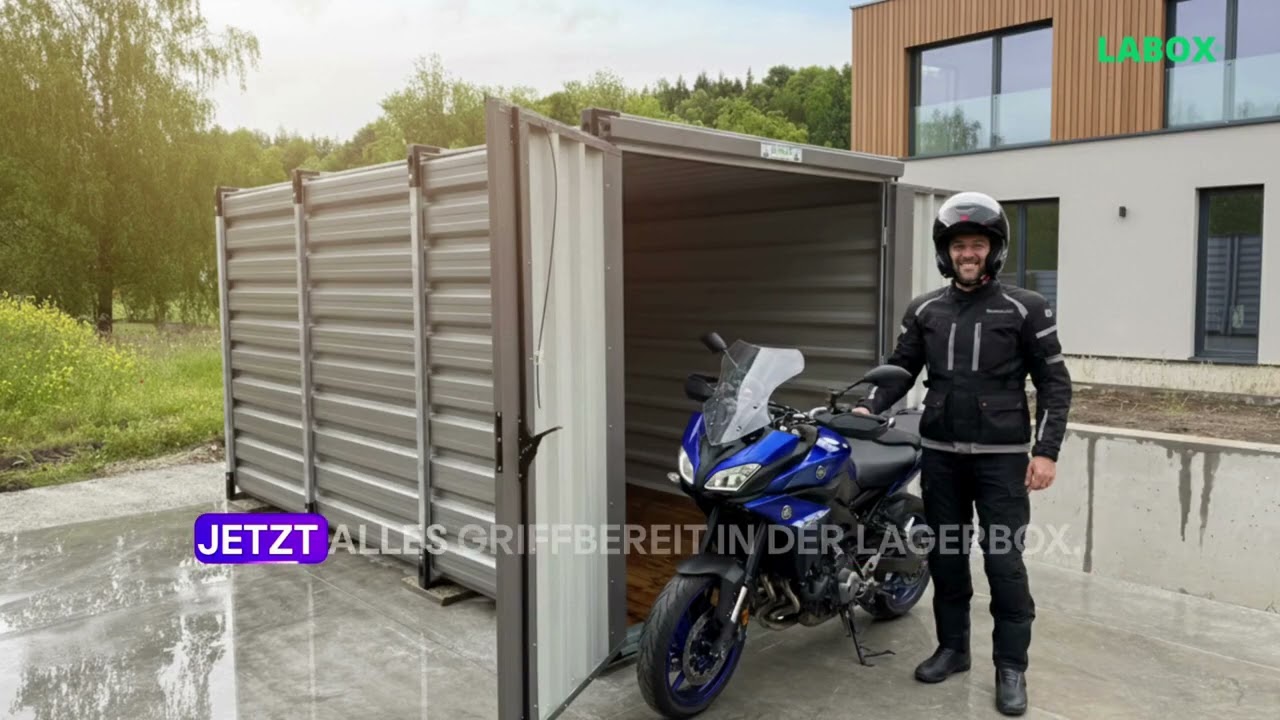 LABOX® Song | Lagerbox| Lagercontainer | Gartenhaus | Motorradgarage | Gartencontainer