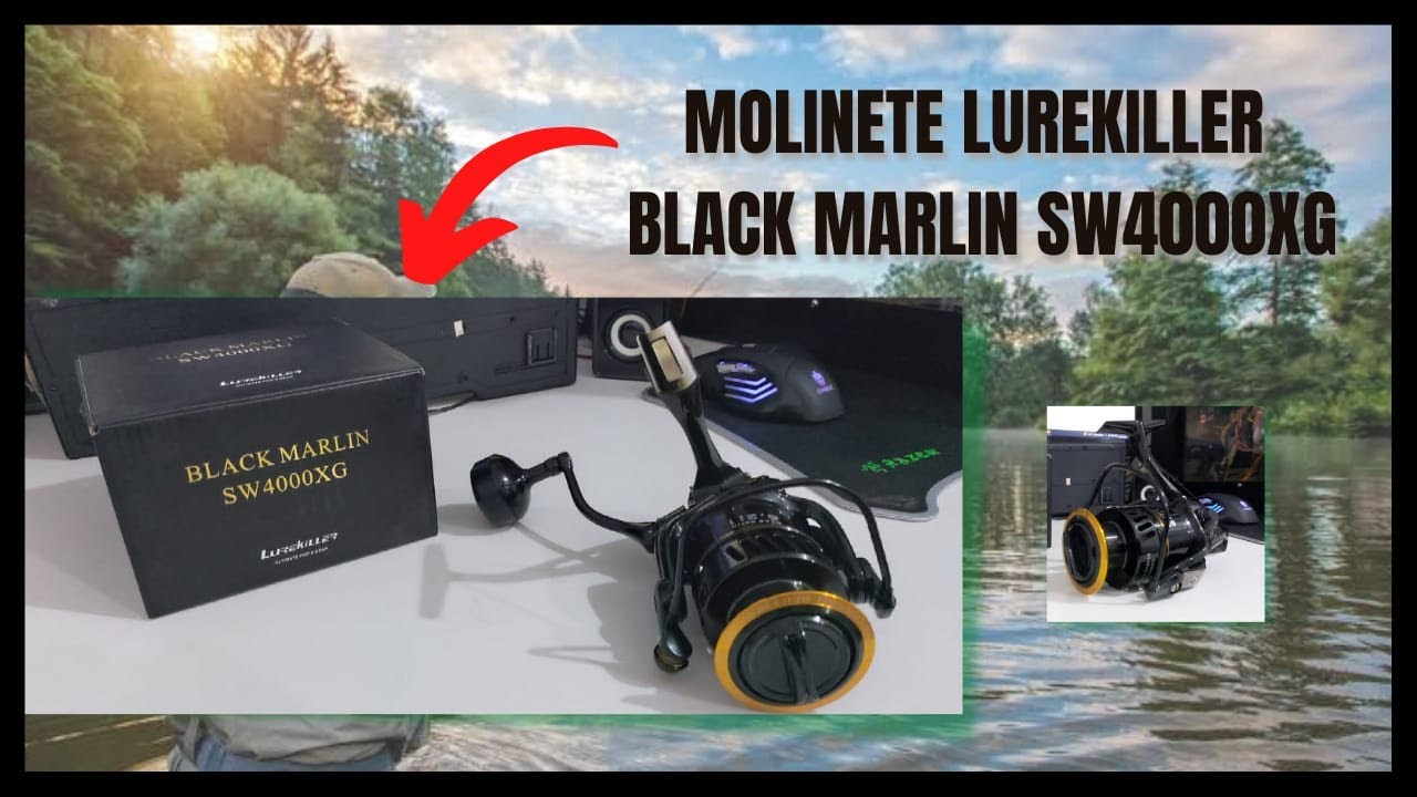 MOLINETE LUREKILLER BLACK MARLIN SW4000XG (COMPREI PELO ALIEXPRESS)