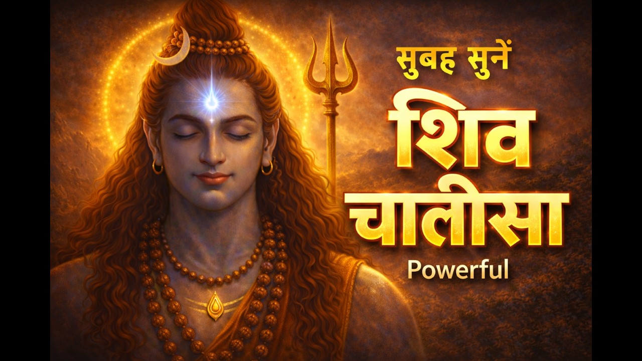 शिव चालीसा 🙏 Daily Morning Blessings | Powerful Shiv Chalisa | ॐ नमः शिवाय