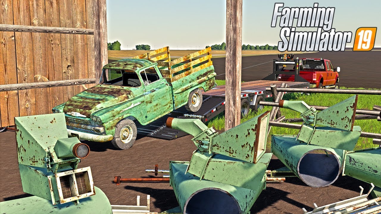 WE FOUND AN OLD CHEVY WORK TRUCK - BARN FIND | FARMING SIMULATOR 2019