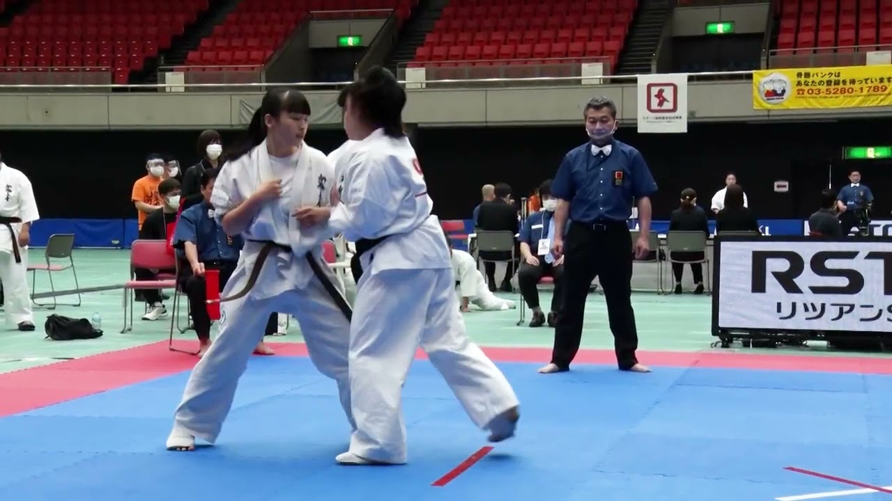 【JFKO】第6回全日本フルコンタクト空手道選手権大会　初日　第3コートG1 女子中量級・重量級　ABブロック