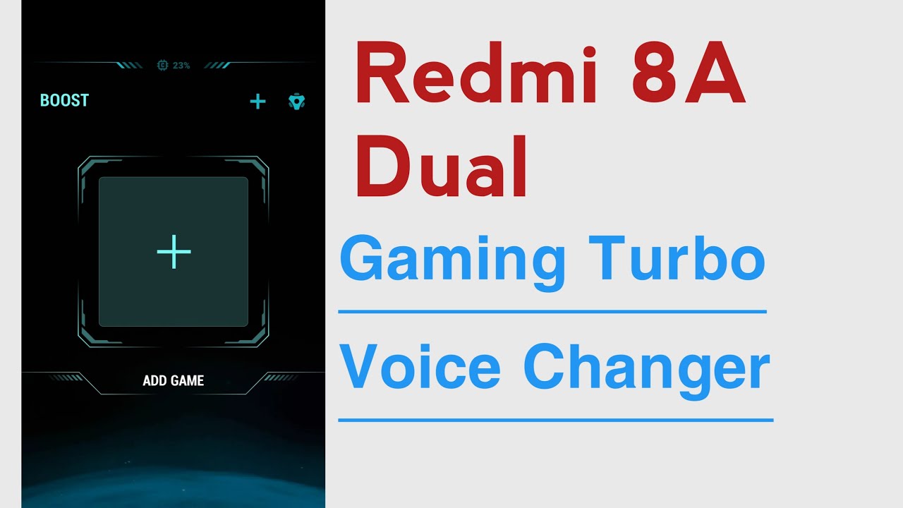 Redmi 8A Dual How To Change Game Turbo Voice