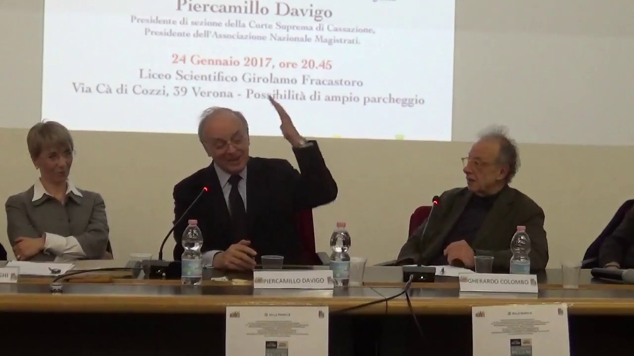 24 Gennaio 2017 – Piercamillo Davigo e Gherardo Colombo: LA TUA GIUSTIZIA NON È LA MIA
