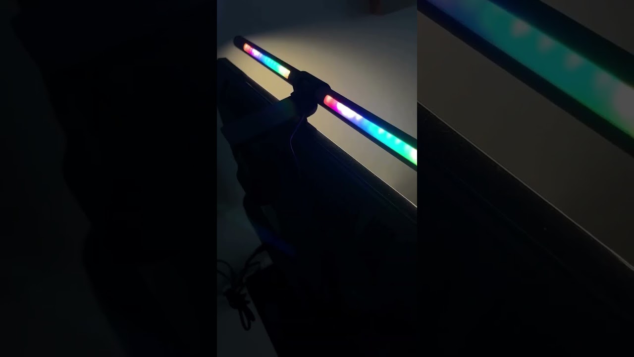 Quntis RGB Pro+ Monitor Light Bar with Remote.  #quntis #monitorlight #tech #shorts #fyp