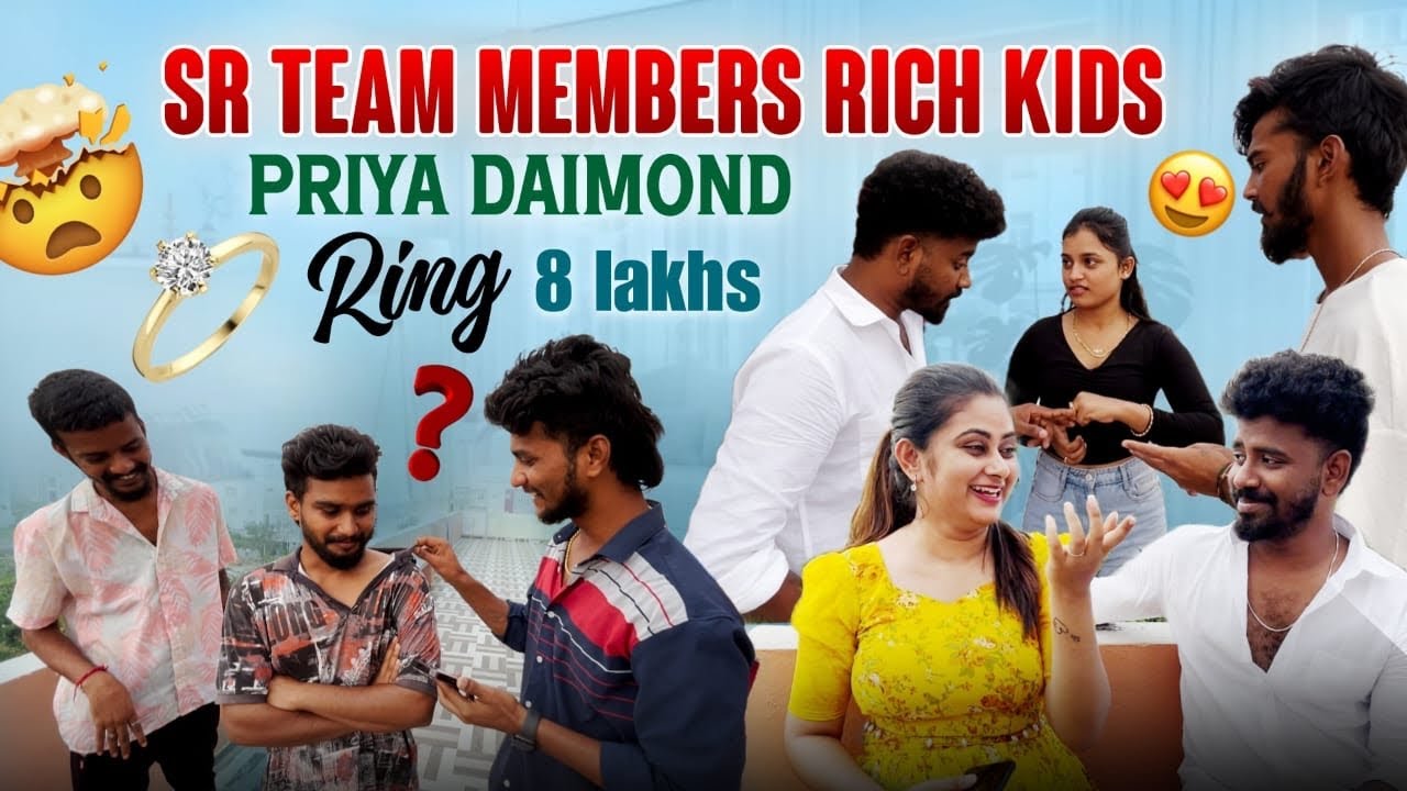 SR team members rich kidsPriya Daimond ring 8 lakhs  @shreeprabhaofficial 