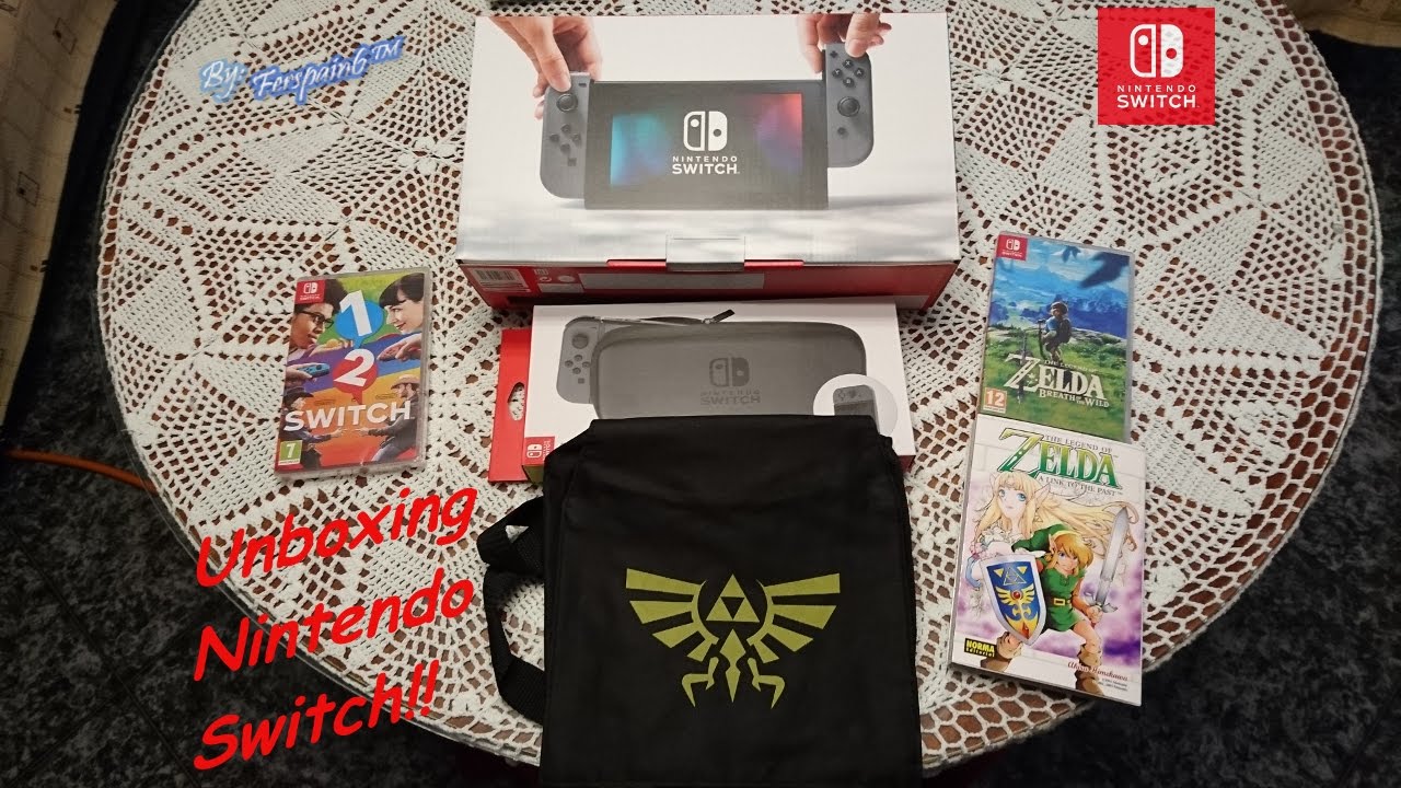 Unboxing Nintendo Switch ~ Zelda ~ 1-2 Switch [HD]