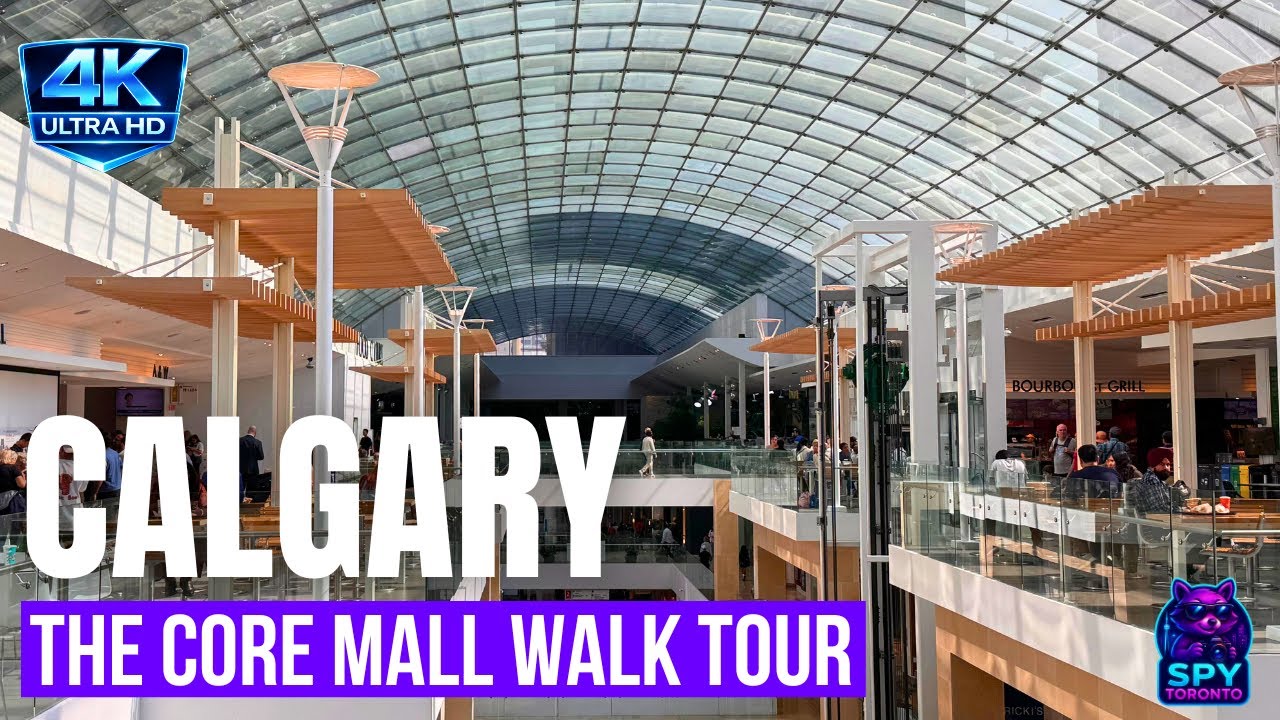 Walking Tour of The Core TD Square Shopping Mall in Downtown Calgary Alberta 4K