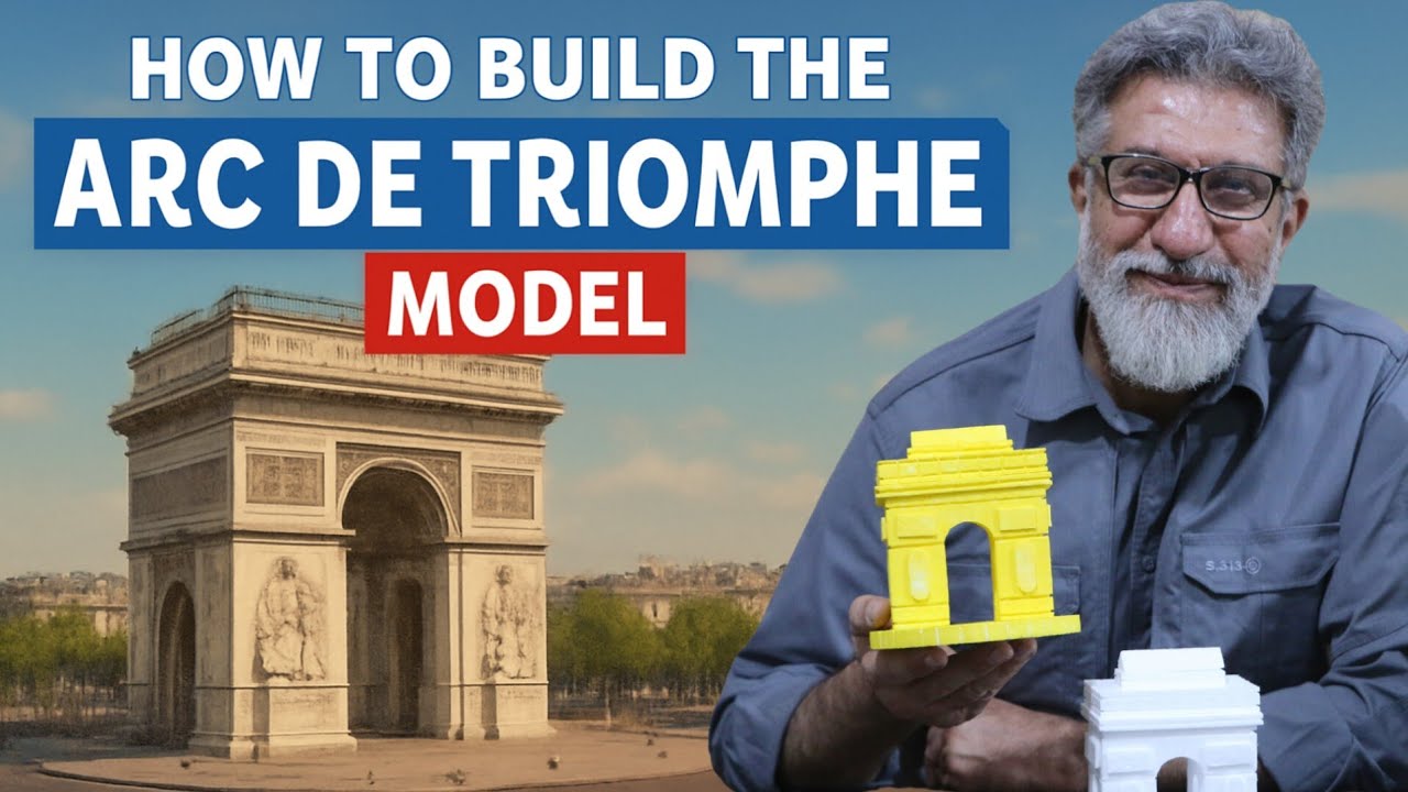 ساخت ماکت طاق پیروزی پاریس فرانسه-ناپلئون| How to Build the Arc de Triomphe Model | Napoleon