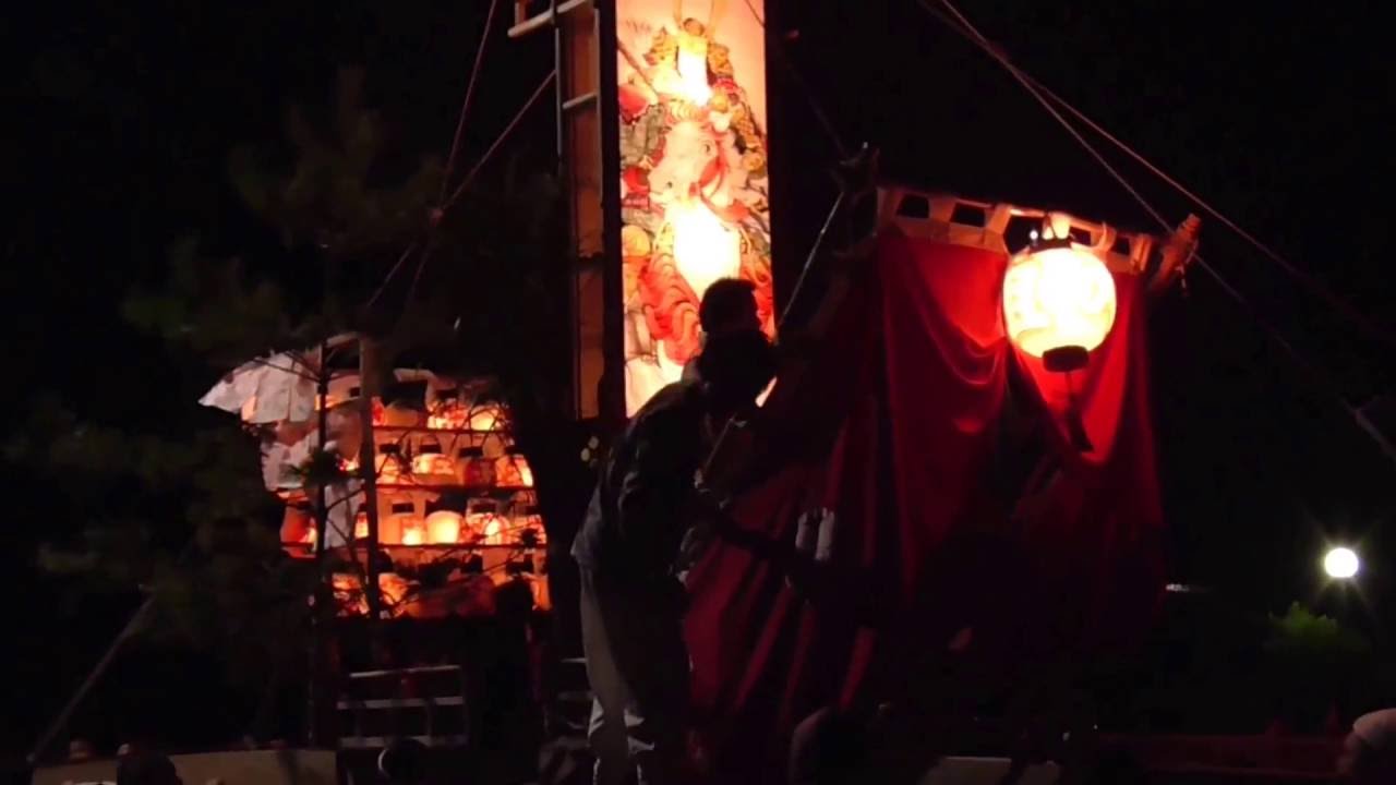 日本遺産　珠洲市上戸町　七夕キリコ祭り2016