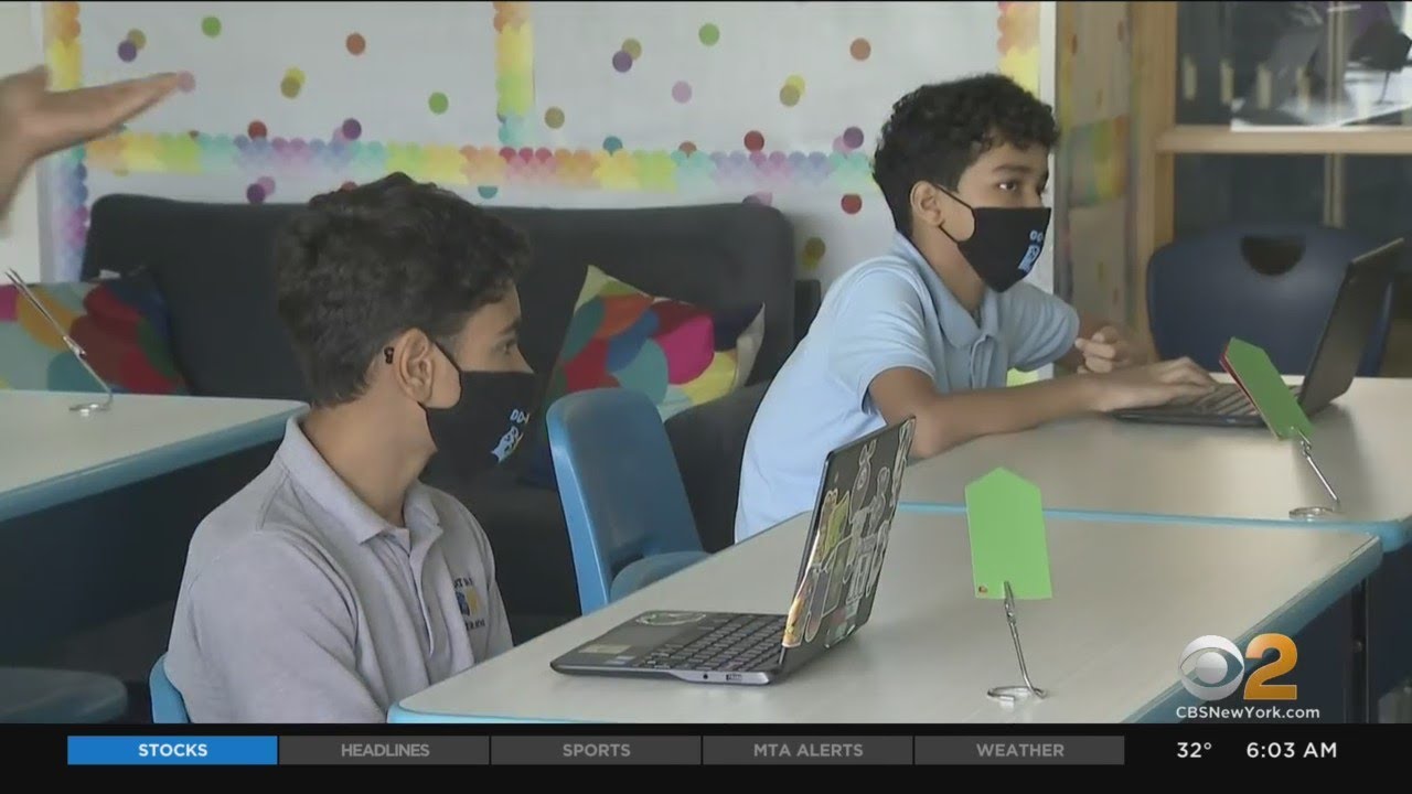 New York City Public Schools Reopen For Young Students