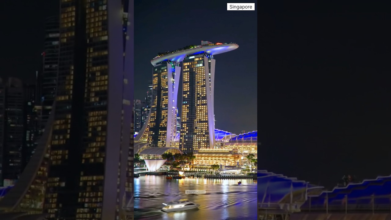 This is Singapore?! Unreal Night View 🇸🇬✨ 4k | Marina Bay Sands