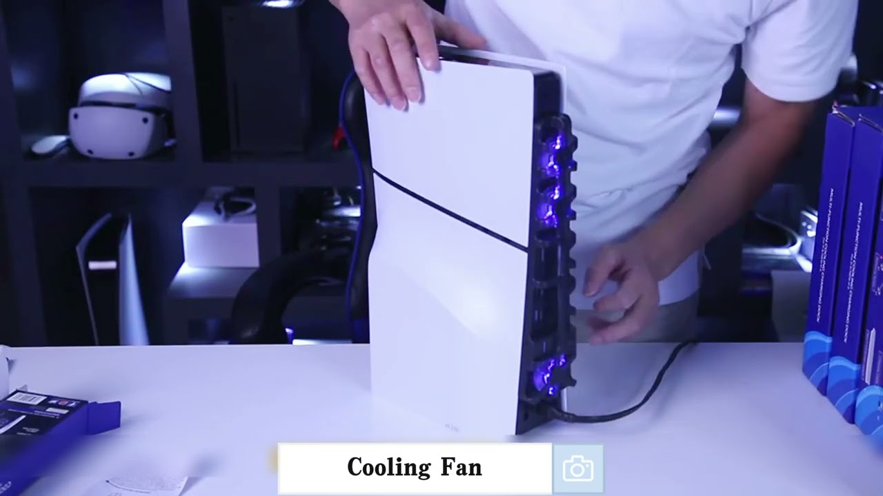 🔥 Ultimate Cool Down: PS5 Slim Cooling Fan Unleashed! 🌬️ | Elevate Your Gaming Experience! 🎮❄️