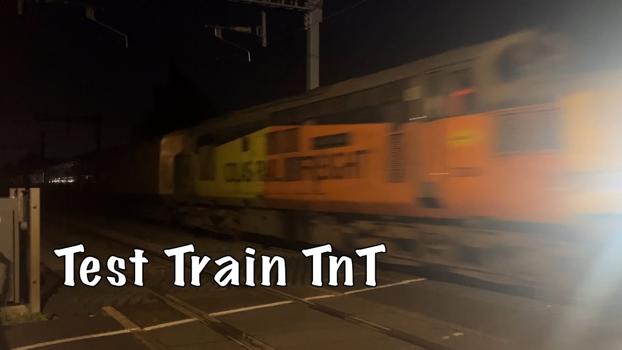 Colas 37254 leads the UTU Test Train Past Stock Ln LC - 11/11/2025 - ft. @Jtrains2014 