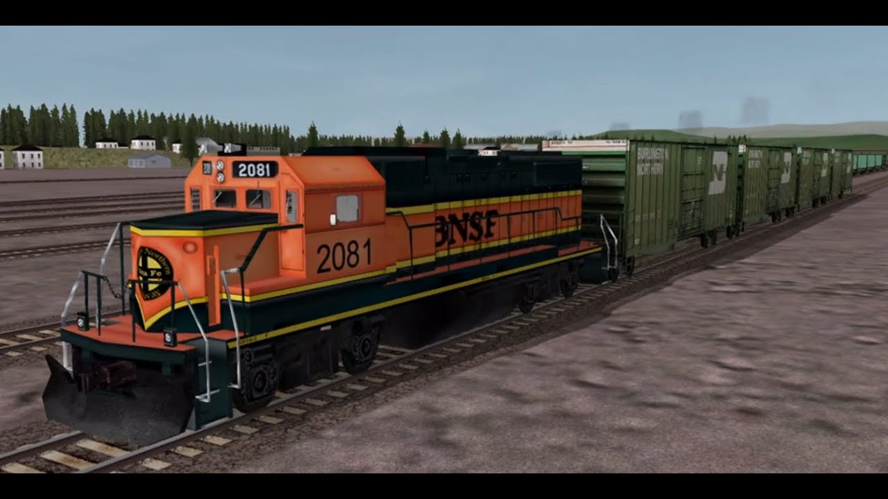 (OpenRails/MSTS) Abkupplung bei Columbia Falls (Marias Pass Route).