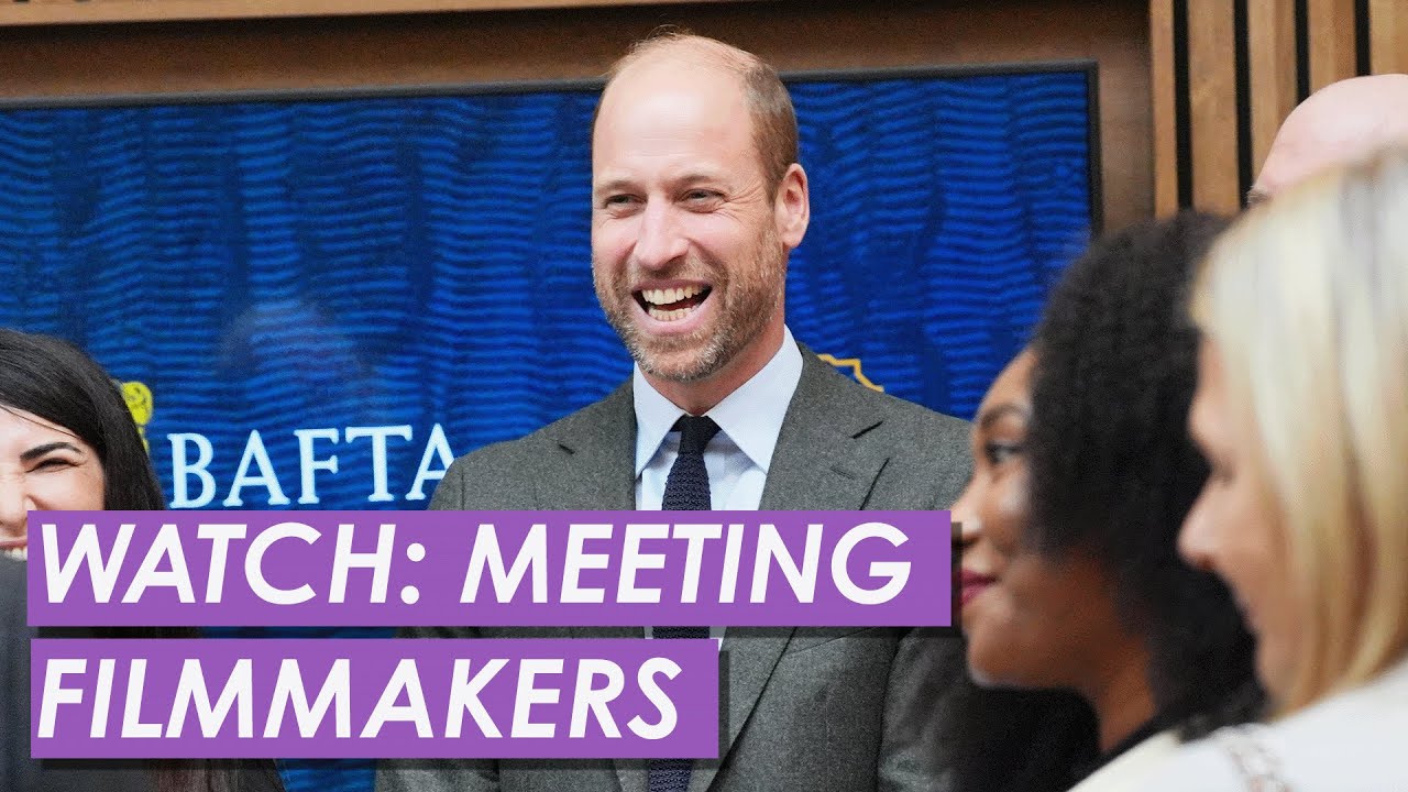 WATCH: Prince William Meets Filmmakers at the London Screen Academy