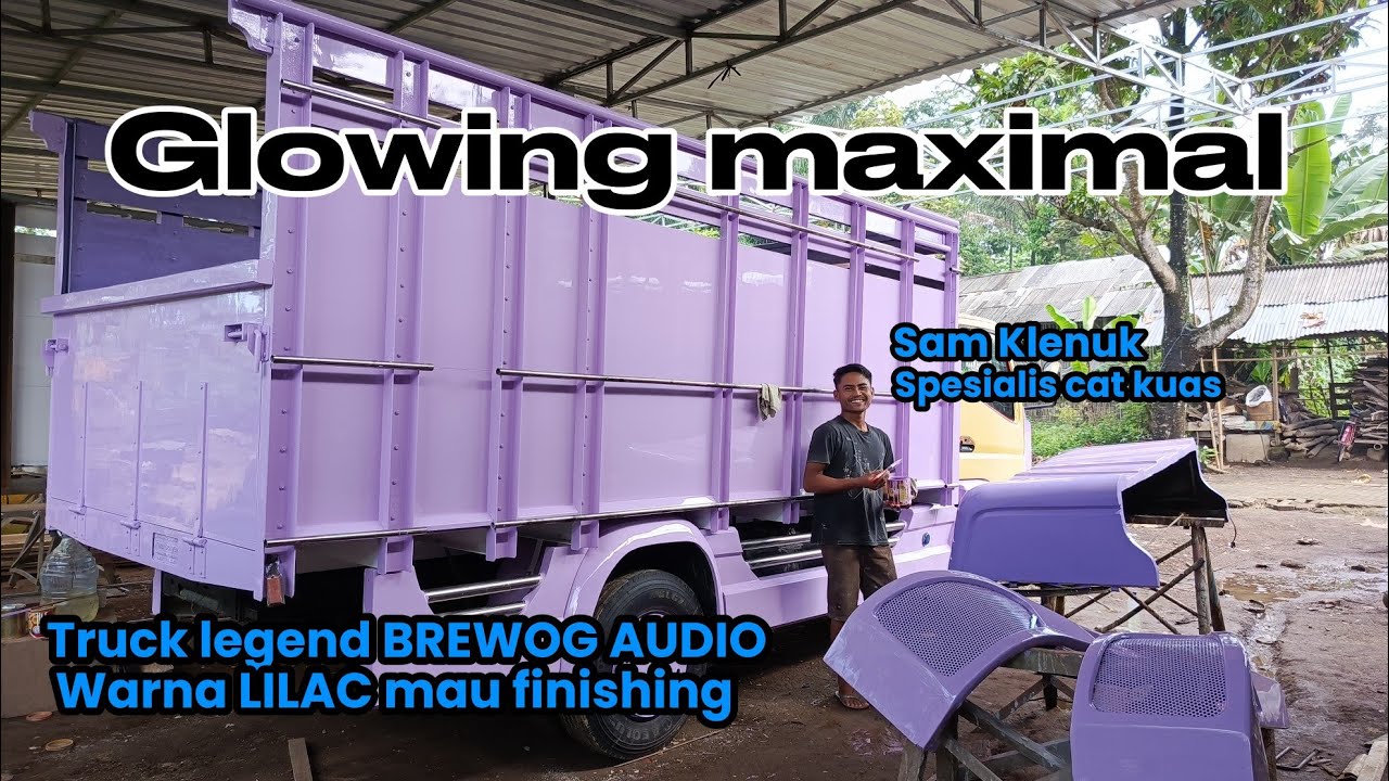 TRUCK LEGEND BREWOG AUDIO WARNA LILAC SUDAH MAU FINISHING