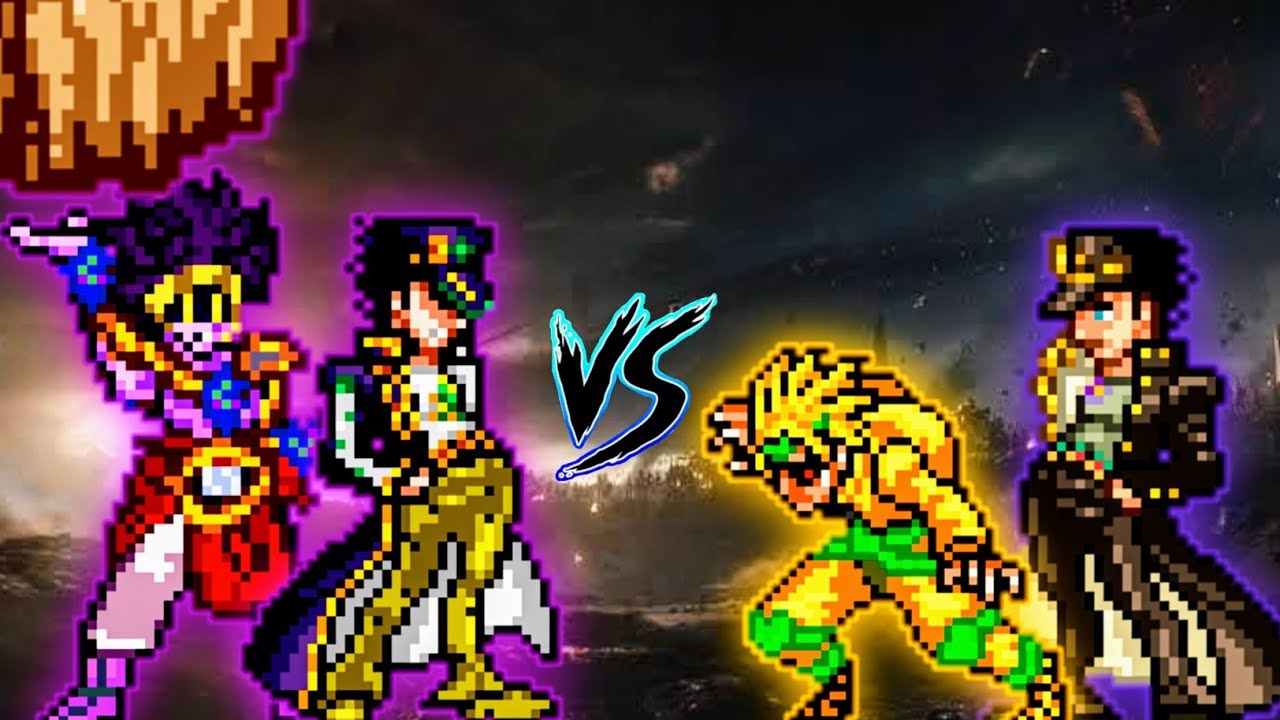 Jotaro SPR VS Dio K1 V2 & Jotaro K1 V2 in Jump Force Mugen