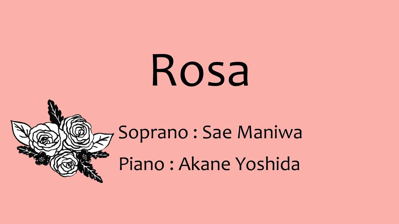 Rosa【ピアノ伴奏付き】Tosti