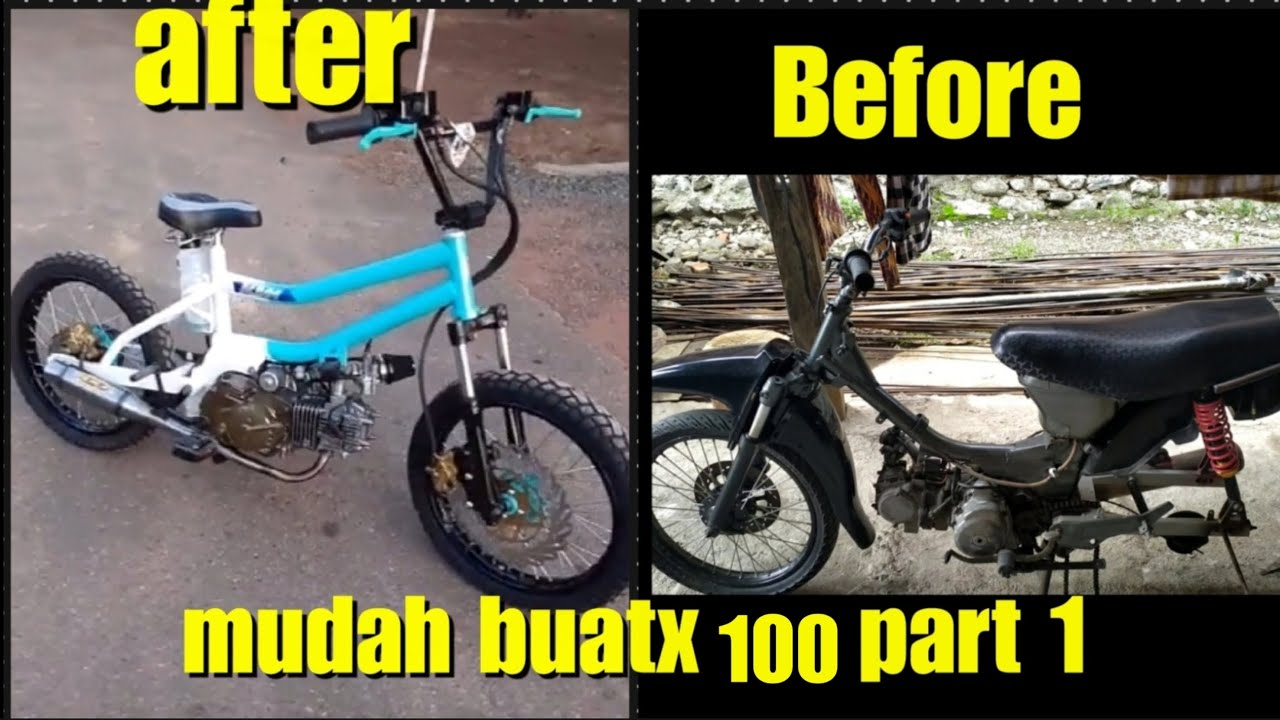 Процесс сборки BMX-куба на базе Suzuki Shogun 110, нужно только доработать раму. # часть 1